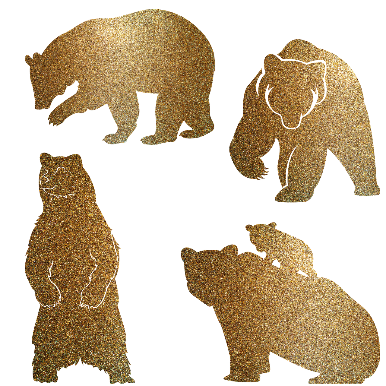 Bears Glitter Gold Mama Bear Bear  - InspireCreateCelebrate / Pixabay