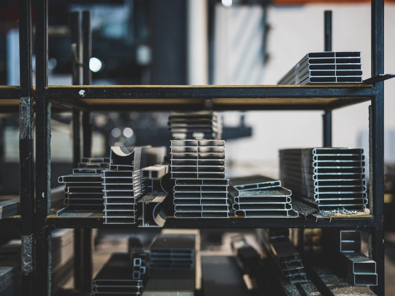warehouse, steel, metal