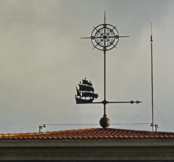 veleta, lightning rod, roof