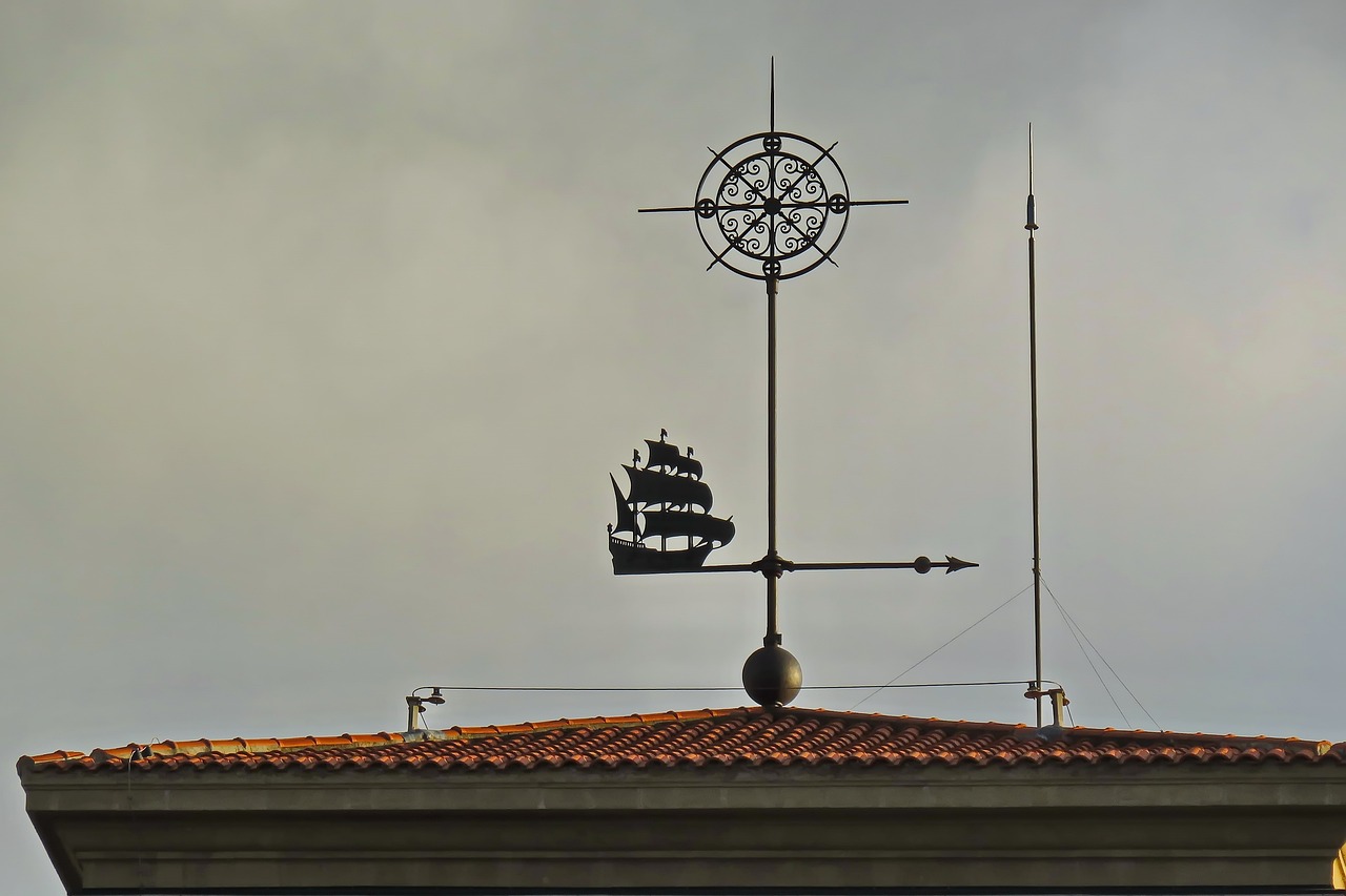 veleta, lightning rod, roof