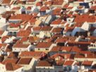 roof, house, roofs, antenna, building, location, city, village, portugal, nazarè